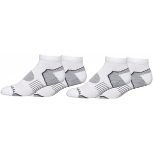 image:imageColumbia Mens Low Cut Omni Wick Balance Point Walking Socks 4packWhite 4 Pairs