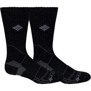 image:imageColumbia Mens Medium Weight Hiking Crew Socks 2PackCharcoal