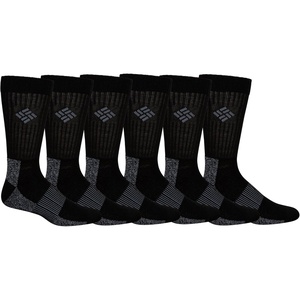image:imageColumbia Mens Moisture Control Basic Crew 4PackBlack 6 Pairs