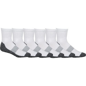 image:imageColumbia Mens Moisture Control Quarter Crew Socks 6PackWhite 6 Pairs