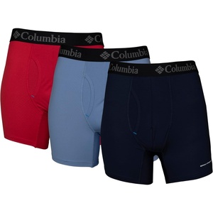 image:imageColumbia Mens Omni Freeze Zero Boxer Brief 3 PackMountain RedBluestoneNavy