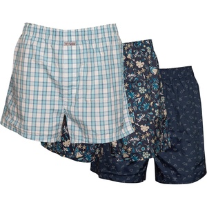 image:imageColumbia Mens Printed Woven Boxers 3 PackBlue Print