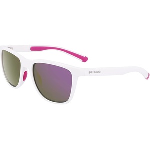 image:imageColumbia Mens River Chill Square SunglassesShiny White  PinkPink Gold Mirror Lens
