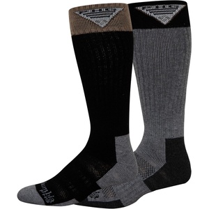 image:imageColumbia Mens Wool Phg Hunting Over the Calf Socks 2packBlackGrey