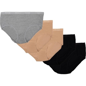 image:imageColumbia Womens 4way Stretch Cotton Brief 5packBlackCanoeGrey