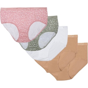 image:imageColumbia Womens 4way Stretch Cotton Brief 5packCanoeWhiteGreenPink