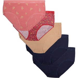 image:imageColumbia Womens 4way Stretch Cotton Brief 5packFig Floral Assorted