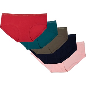 image:imageColumbia Womens 4way Stretch Cotton Hipster 5packRedBlueNavyGreenPink