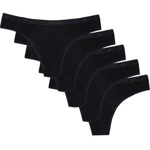 image:imageColumbia Womens 4way Stretch Cotton Thong 5packBlack