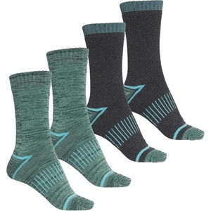 image:imageColumbia Womens Moisture Control Crew Socks 4PackBlack  Grey