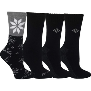 image:imageColumbia Womens Moisture Control Crew Socks 4PackBlackBlack
