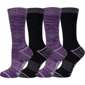 image:imageColumbia Womens Moisture Control Crew Socks 4PackWild Irisgrey