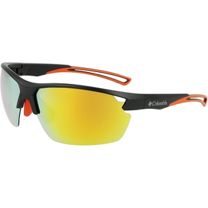 image:imageColumbia mens Barlow Basin Rectangular SunglassesMatte BlackOrange