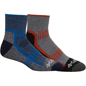 image:imageColumbia mens Everywhere Work Quarter SocksCollegiate NavyGrey