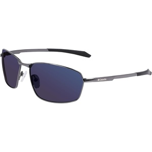 image:imageColumbia mens Fir Ridge Rectangular SunglassesShiny Dark GunmetalBlue Mirror Lens
