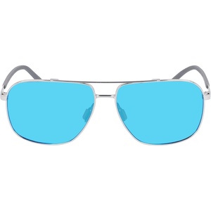 image:imageColumbia mens Mist Trail Aviator SunglassesShiny SilverBlue Revo Lens