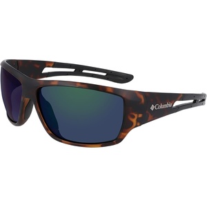 image:imageColumbia mens Utilizer Wrap SunglassesMatte Tort  Black Green Mirror