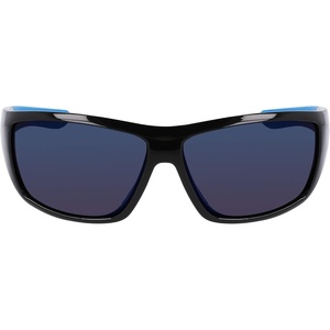 image:imageColumbia mens Utilizer Wrap SunglassesShiny Black  BlueBlue Mirror