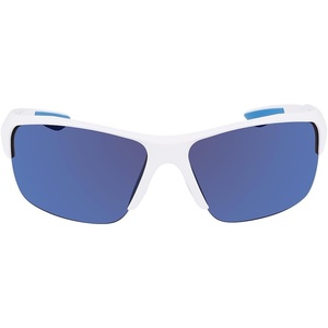 image:imageColumbia mens Wingard Rectangular SunglassesShiny White  BlueBlue Mirror