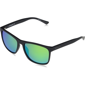 image:imageColumbia unisexadult Boulder Ridge Rectangular SunglassesMatte BlackGreen Polarized