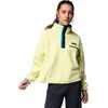 image:imageColumbia Helvetia II Cropped Half Snap FleeceCitron HazeBlackCompass Blue