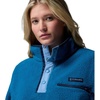image:imageColumbia Helvetia II Cropped Half Snap FleecePhoenix BlueRainy Day