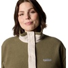 image:imageColumbia Womens Cloud Point Snap FleeceDark StoneStone Green