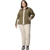 image:imageColumbia Womens Cloud Point Snap FleeceDark StoneStone Green