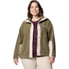image:imageColumbia Womens Cloud Point Snap FleeceDark StoneStone Green