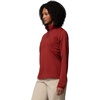 image:imageColumbia Womens Essential Hike Grid Fleece Half ZipRed Oxide