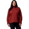 image:imageColumbia Womens Essential Hike Grid Fleece Half ZipRed Oxide