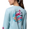 image:imageColumbia Womens PFG Tidal Tee Palm Waves Long SleeveMarine LightFlamingo Isle