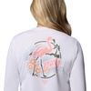 image:imageColumbia Womens PFG Tidal Tee Palm Waves Long SleeveWhiteFlamingo Isle