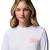 image:imageColumbia Womens PFG Tidal Tee Palm Waves Long SleeveWhiteFlamingo Isle