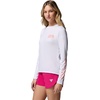 image:imageColumbia Womens PFG Tidal Tee Palm Waves Long SleeveWhiteFlamingo Isle