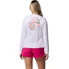image:imageColumbia Womens PFG Tidal Tee Palm Waves Long SleeveWhiteFlamingo Isle