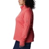 image:imageColumbia Womens Park View Grid Fleece Half ZipRed Hibiscus Heather