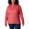 image:imageColumbia Womens Park View Grid Fleece Half ZipRed Hibiscus Heather