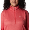 image:imageColumbia Womens Park View Grid Fleece Half ZipRed Hibiscus Heather