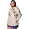 image:imageColumbia Womens Pfg Open Water Hooded FleeceCrushed ClaySpring Yellow Aura