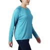 image:imageColumbia Womens Tidal Tee II Long Sleeve HoodieClear WaterCollegiate Navy Logo