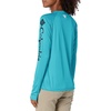 image:imageColumbia Womens Tidal Tee II Long Sleeve HoodieClear WaterCollegiate Navy Logo