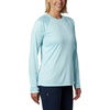 image:imageColumbia Womens Tidal Tee II Long Sleeve HoodieClear WaterCollegiate Navy Logo