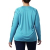 image:imageColumbia Womens Tidal Tee II Long Sleeve HoodieClear WaterCollegiate Navy Logo