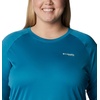 image:imageColumbia Womens Tidal Tee II Long Sleeve HoodieDeep MarineLight Lime Logo