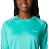 image:imageColumbia Womens Tidal Tee II Long Sleeve HoodieElectric TurquoiseWhite Logo