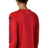 image:imageColumbia Womens Tidal Tee II Long Sleeve HoodieRed LilyCollegiate Navy Logo