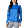 image:imageColumbia Womens Tidal Tee II Long Sleeve HoodieVivid BlueLime Glow