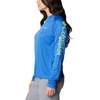 image:imageColumbia Womens Tidal Tee II Long Sleeve HoodieVivid BlueLime Glow