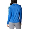 image:imageColumbia Womens Tidal Tee II Long Sleeve HoodieVivid BlueLime Glow